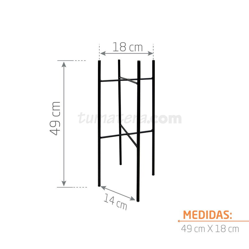 BASE METÁLICA CIRELA 18 x 49 CM - Tumatera.co