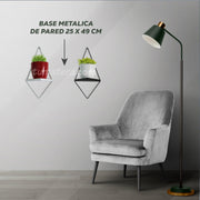BASE METÁLICA PARED BASE 25 x 49 CM - Tumatera.co