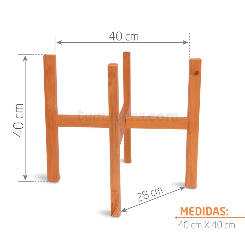 BASE MADERA 40 X 40 CM - Tumatera.co