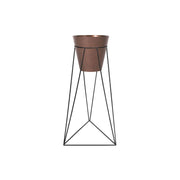 KIT MATERA TUBUS CORTEN 20 CM + BASE GENOVA 20 X 60 CM - Tumatera.co