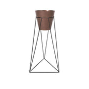 KIT MATERA TUBUS CORTEN 20 CM + BASE GENOVA 20 X 70 CM - Tumatera.co