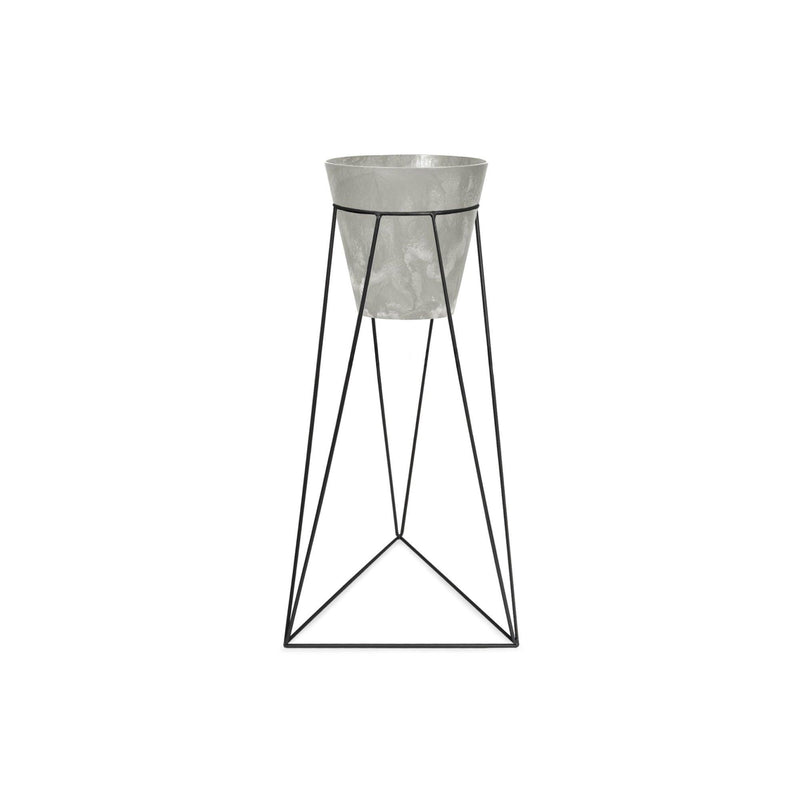 KIT MATERA TUBUS BETON 20 CM + BASE GENOVA 20 X 60 CM - Tumatera.co