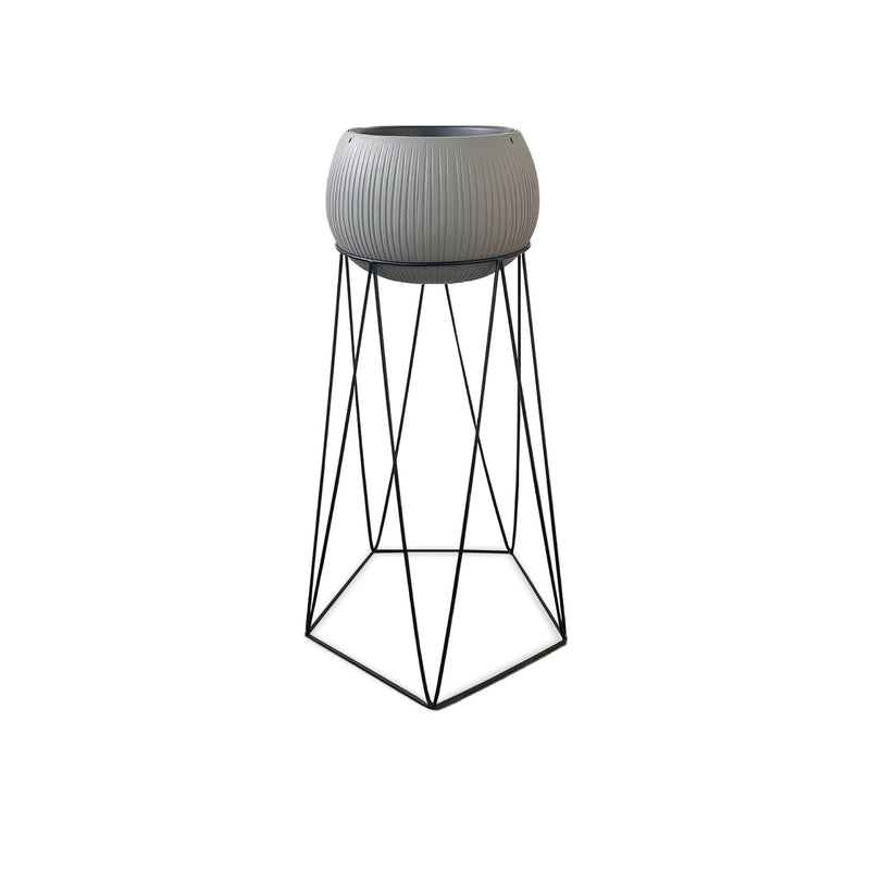 KIT MATERA BETON BOWL 29 CM + BASE IMPERIA 27 X 60 CM - Tumatera.co