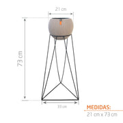 KIT MATERA BALL GROOVE 21 CM + BASE GENOVA 20 X 60 CM - Tumatera.co