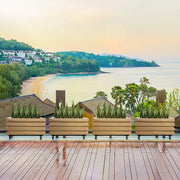 KIT JARDINERA ACANALADA 70 CM + PIATTO 67 X 27 CM - Tumatera.co