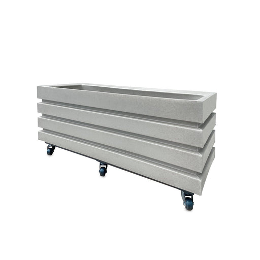 KIT JARDINERA ACANALADA 100 CM + PIATTO 97 X 32 CM - Tumatera.co