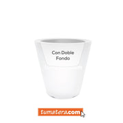 MATERA POLIETILENO CON LUZ LED BLANCA 45 X 45 CM - Tumatera.co