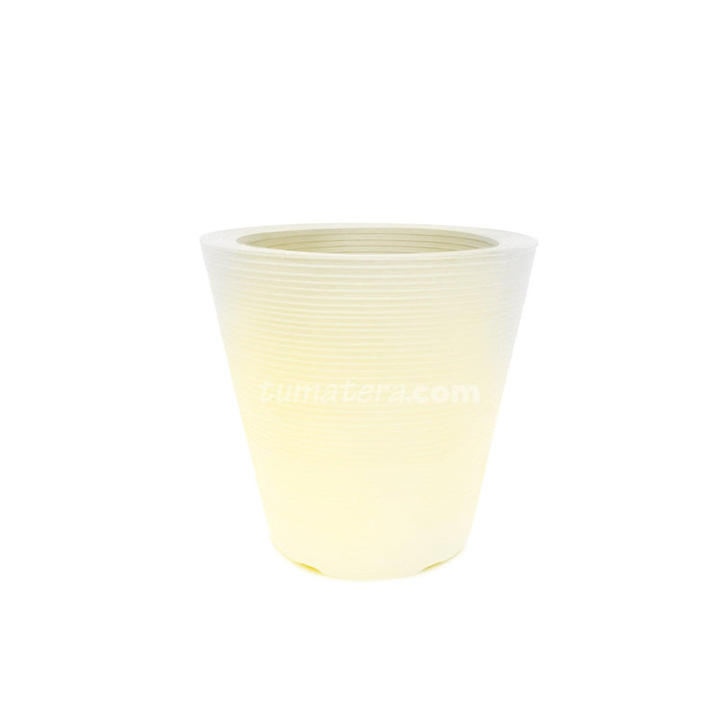 MATERA POLIETILENO CON LUZ LED MULTICOLOR INALÁMBRICA 45 X 45 CM - Tumatera.co