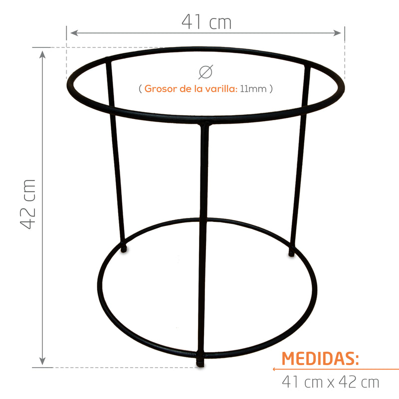 BASE METÁLICA  42 X 42 CM - Tumatera.co