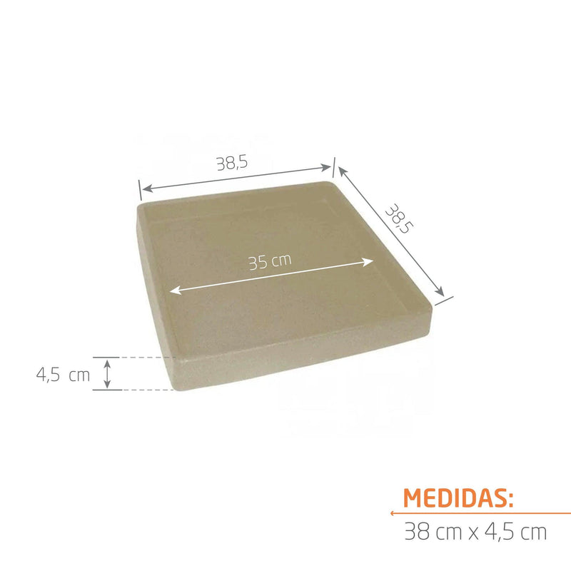 PLATO CUADRADO 38 CM - Tumatera.co