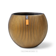 MATERA VASE GROOVE GOLD 29 CM - Tumatera.co