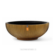 MATERA BOWL GROOVE GOLD 40 CM - Tumatera.co