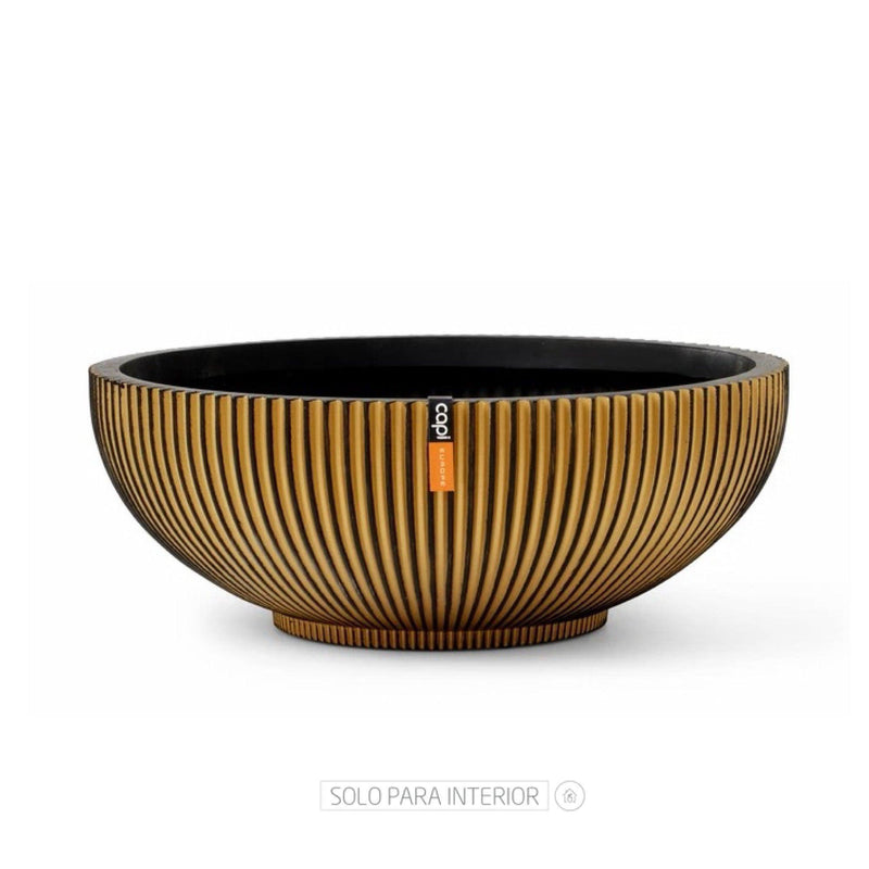 MATERA BOWL GROOVE GOLD 40 CM - Tumatera.co