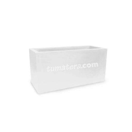 Jardinera Polietileno 59 x 24 cm blanco