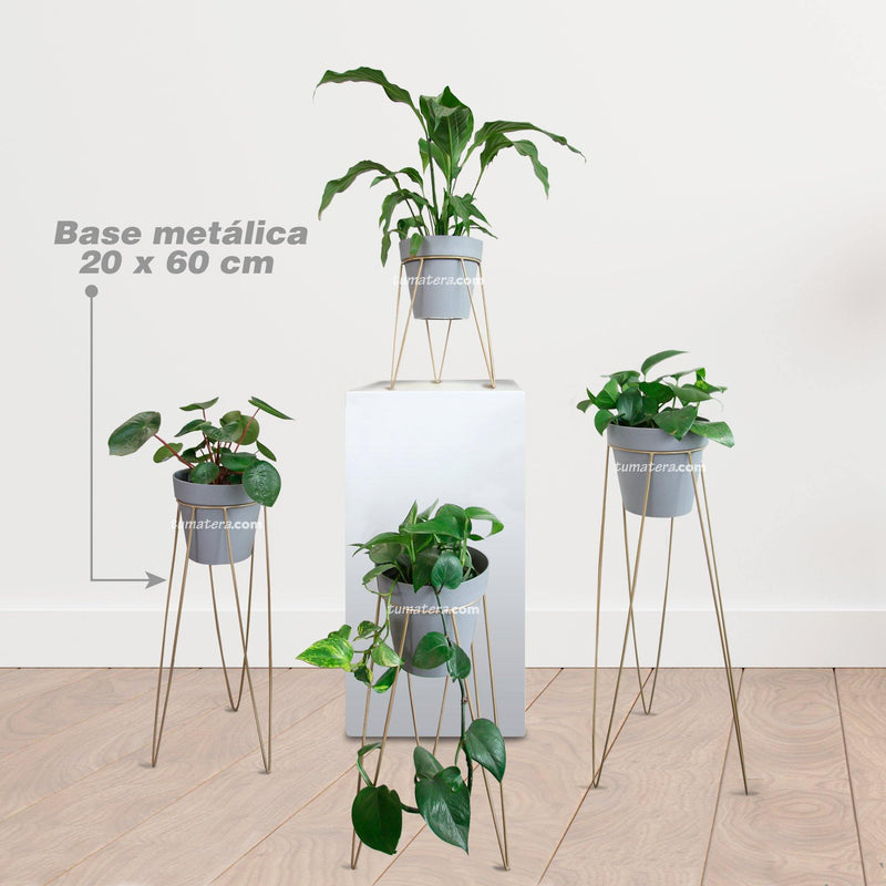 KIT MATERA CUBE BETON + BASE 20 X 60 CM - Tumatera.co