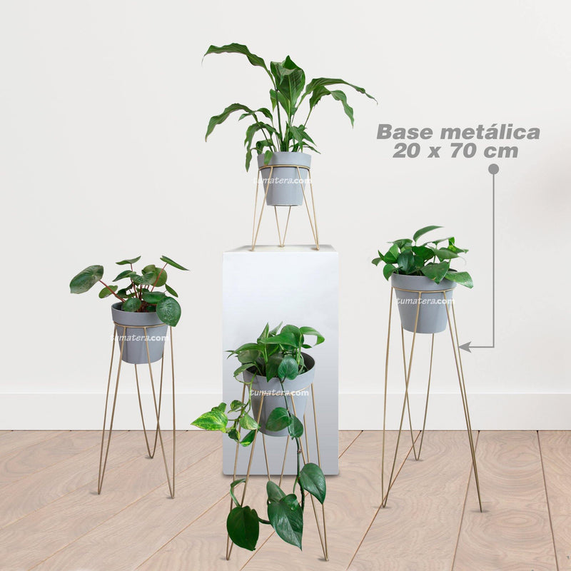 KIT MATERA CUBE BETON + BASE 20 X 70 CM - Tumatera.co