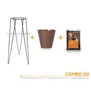 KIT MATERA CORTEN + TIERRA + BASE 20 X 60 CM - Tumatera.co