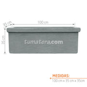 Jardinera Cemento con Borde 100 x 35 cm medidas
