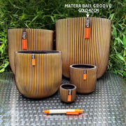 MATERA CONIC ROUND GROOVE 42 CM - Tumatera.co