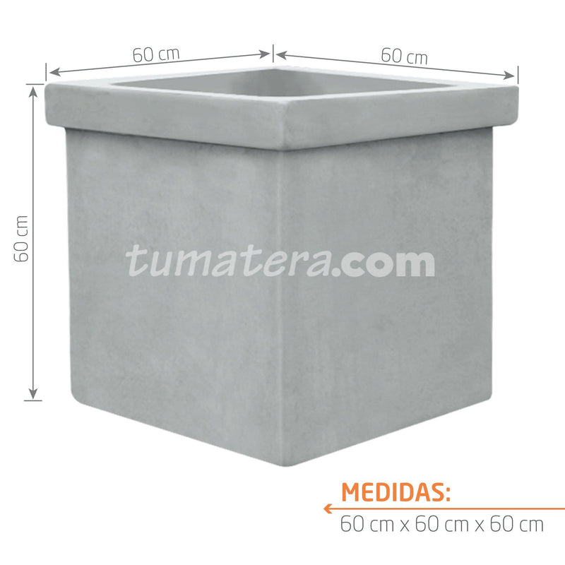 MATERA CEMENTO CON BORDE 60 CM - Tumatera.co