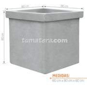 MATERA CEMENTO CON BORDE 80 CM - Tumatera.co