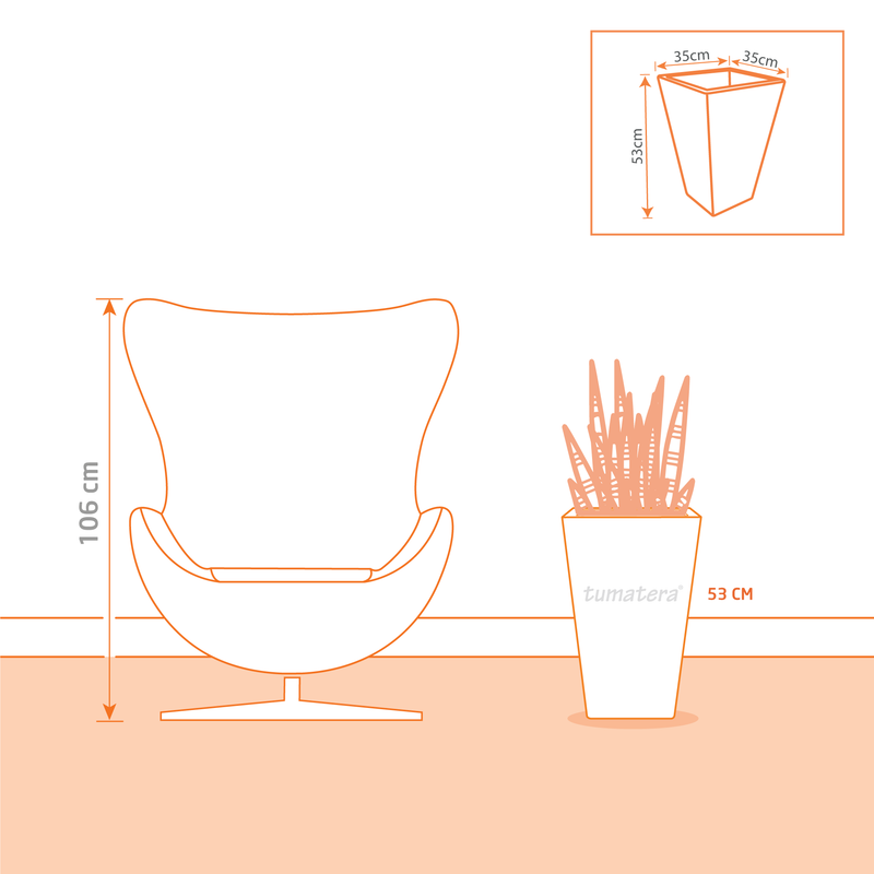 Matera Polietileno 35 x 53 cm vista plano