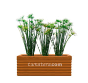 COMBO JARDINERA CEMENTO 90 CM CON PAPIROS - Tumatera.co