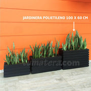 JARDINERA POLIETILENO 100 X 60 CM - Tumatera.co