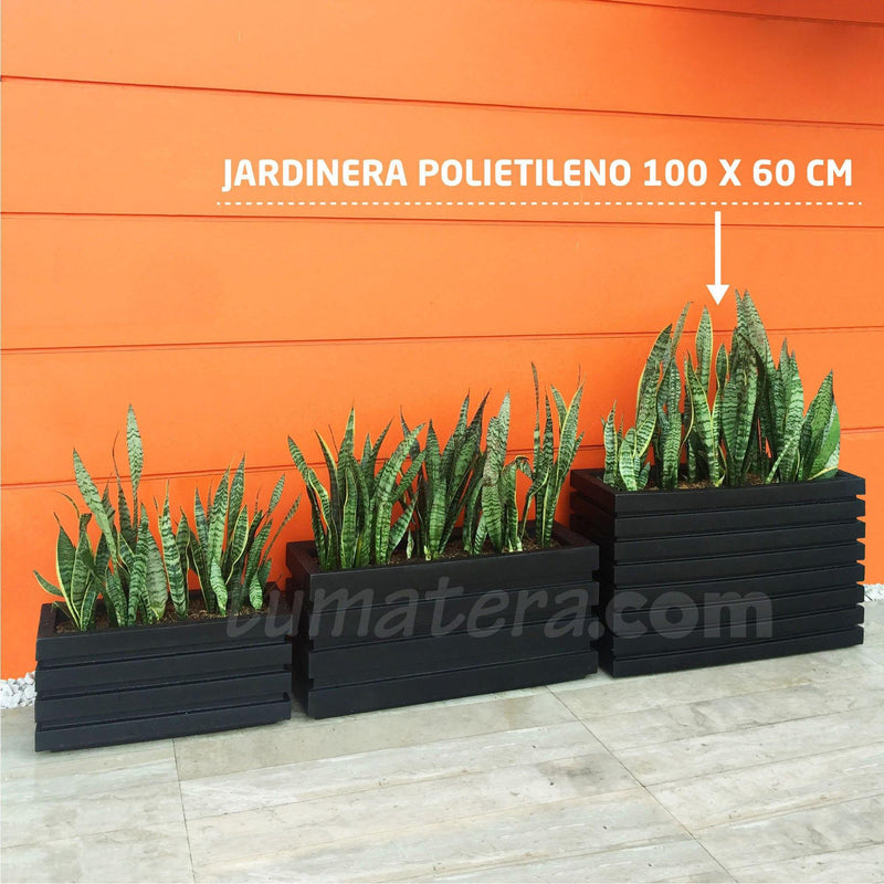 JARDINERA POLIETILENO 100 X 60 CM - Tumatera.co