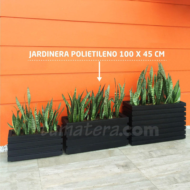 JARDINERA POLIETILENO 100 X 45 CM - Tumatera.co