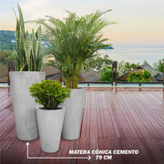 MATERA CONICA CEMENTO 79 CM - Tumatera.co