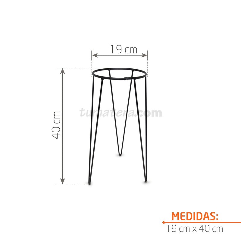 BASE METÁLICA 20 X 40 CM - Tumatera.co