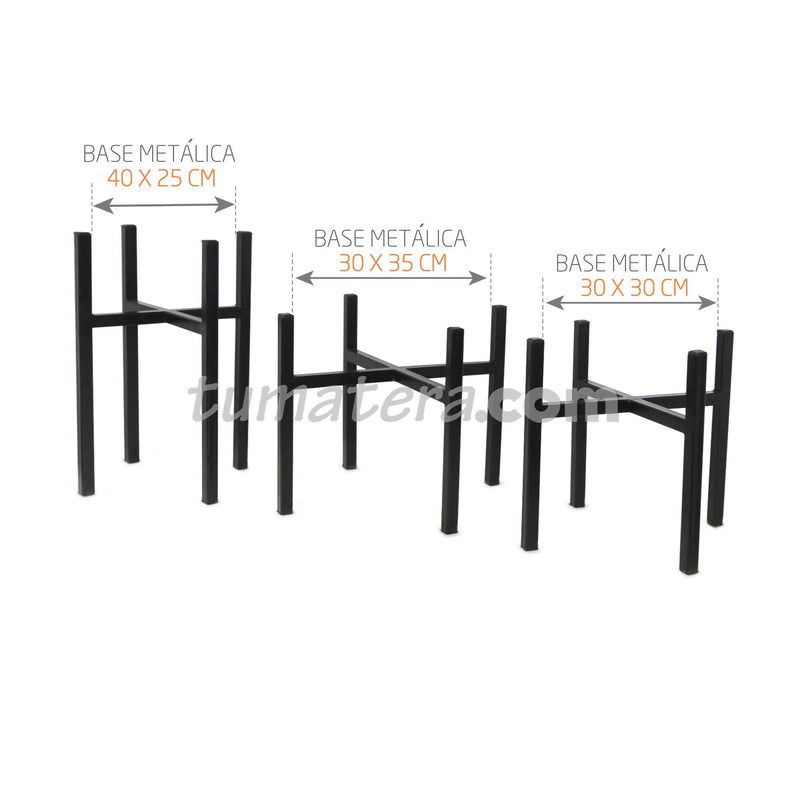 Base Metálica 30x30 Cm diferentes tamaños