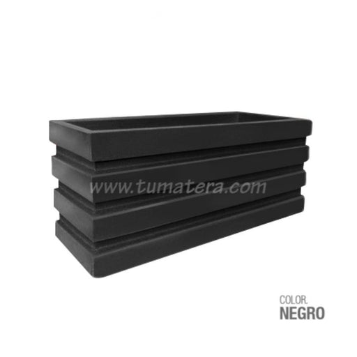 Jardinera Polietileno 100 x 45 cm Negro