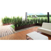 JARDINERA METÁLICA ACANALADA 100 X 35 CM - Tumatera.co