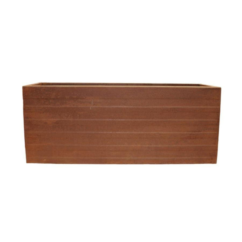 JARDINERA METÁLICA ACANALADA 80 X 35 CM - Tumatera.co