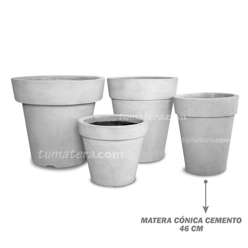 MATERA CONICA CEMENTO 46 CM - Tumatera.co