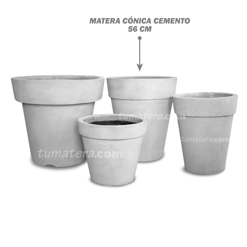 MATERA CONICA CEMENTO 56 CM - Tumatera.co