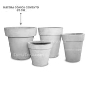 MATERA CONICA CEMENTO 62 CM - Tumatera.co