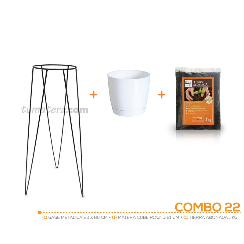 KIT MATERA COUBI + TIERRA + BASE 20 X 60 CM - Tumatera.co