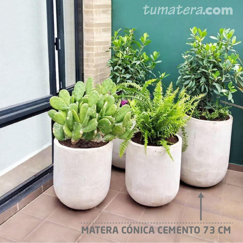 MATERA CONICA CEMENTO 73 CM - Tumatera.co