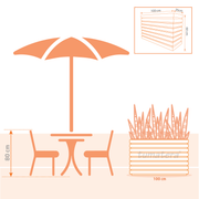 JARDINERA POLIETILENO 100 X 60 CM - Tumatera.co