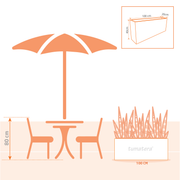 JARDINERA POLIETILENO 100 X 40 CM - Tumatera.co