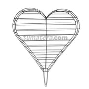Estructura Topario Corazón 53 cm vista frontal