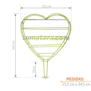 ESTRUCTURA TOPIARIO CORAZÓN 25 CM - Tumatera.co