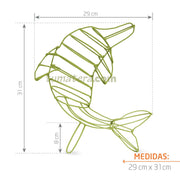 Estructura Topario Delfín 29 cm medidas