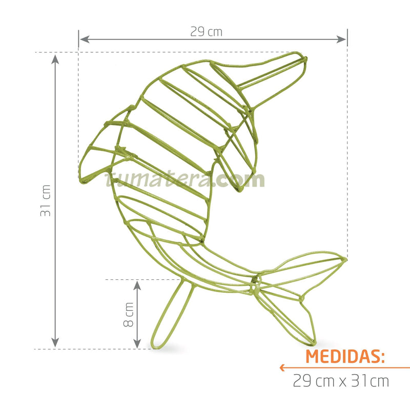 Estructura Topario Delfín 29 cm medidas
