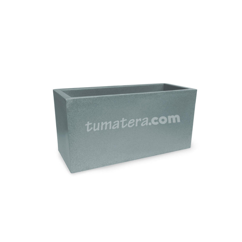 Jardinera Polietileno 59 x 24 cm gris oscuro