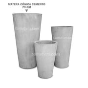 MATERA CONICA CEMENTO 79 CM - Tumatera.co