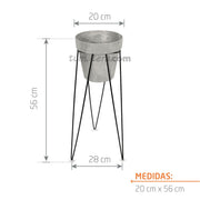 KIT MATERA CUBE BETON + BASE 20 X 50 CM - Tumatera.co